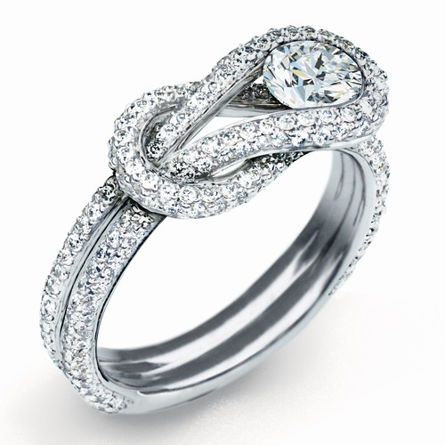 Everlon Diamond Knot Ring from JR Dunn