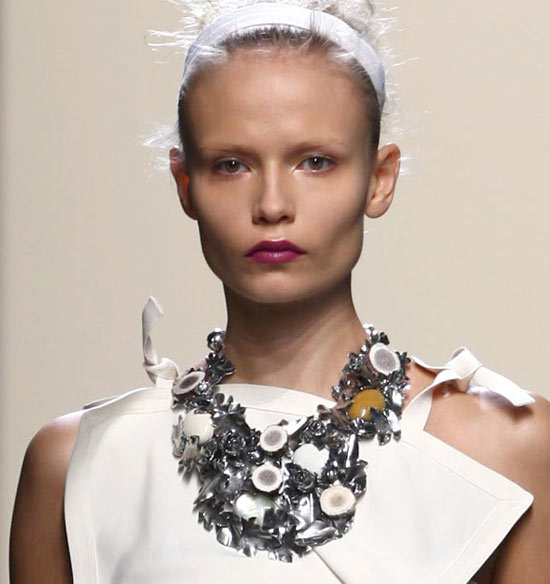 BottegaVeneta_bib Necklace from Bottega Veneta's Spring 2010 runway show