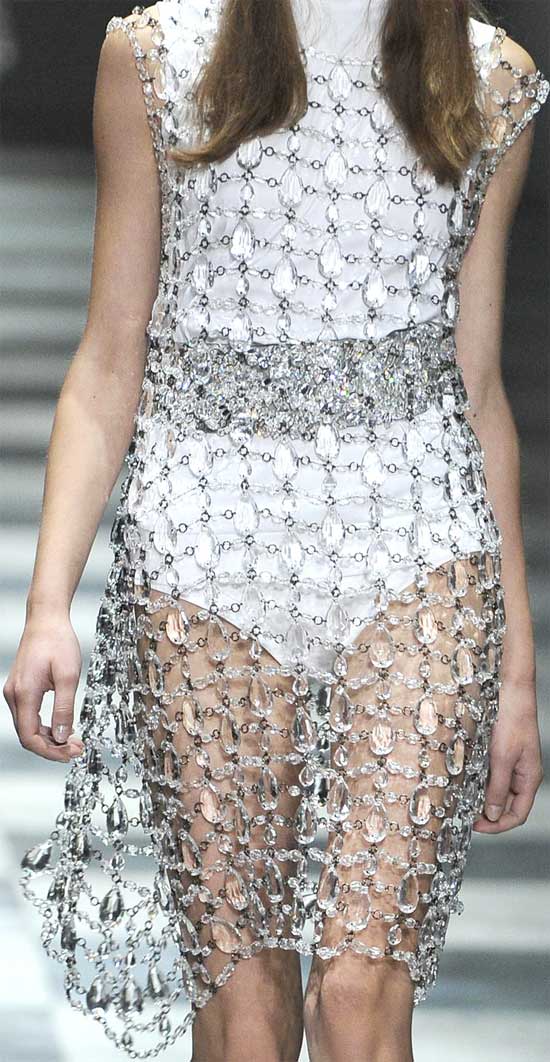 PradaCrystalDress Crystal net dress from Prada's Spring 2010 runway