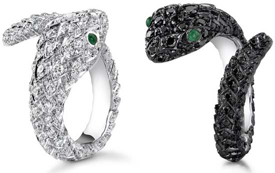 JoliePittSnakeRings Rings by Angelina Jolie and Brad Pitt for Asprey