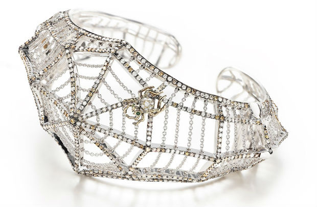 Bibi van der Velden Spiderweb Cuff Bracelet
