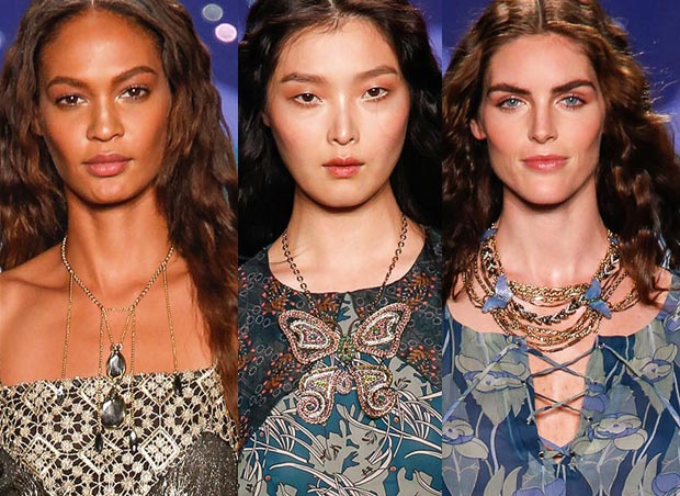 Erickson Beamon necklaces for Anna Sui Spring 2014