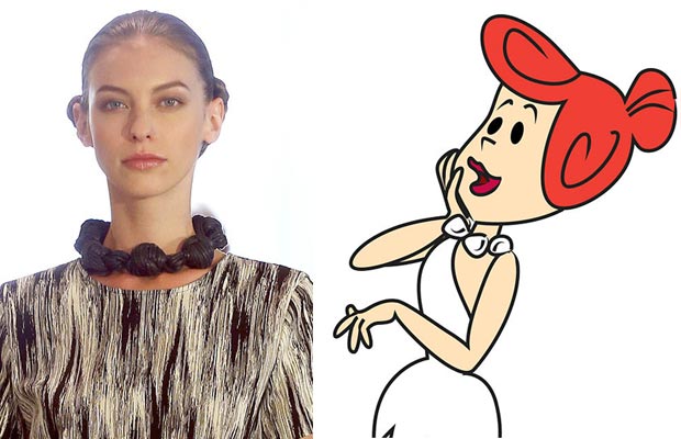 Wilma Flinstone inspired the jewelry at New York Fashion Week