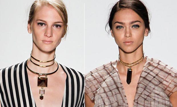 Zimmermann necklaces at NYFW S/S 2014