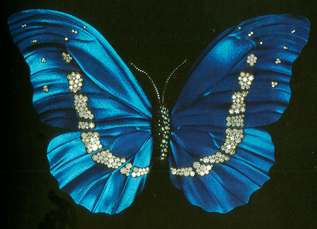 Aluminum-Butterfly-JAR Butterfly Brooch by JAR, diamond, aluminum, gold, silver, 2013. Photo by Jozsef Tari, courtesy of JAR.