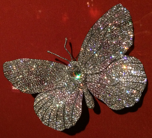 Diamond-Butterfly-Brooch-JAR Butterfly Brooch by JAR, diamond, platinum, gold, 1990. Photo by Cheryl Kremkow.