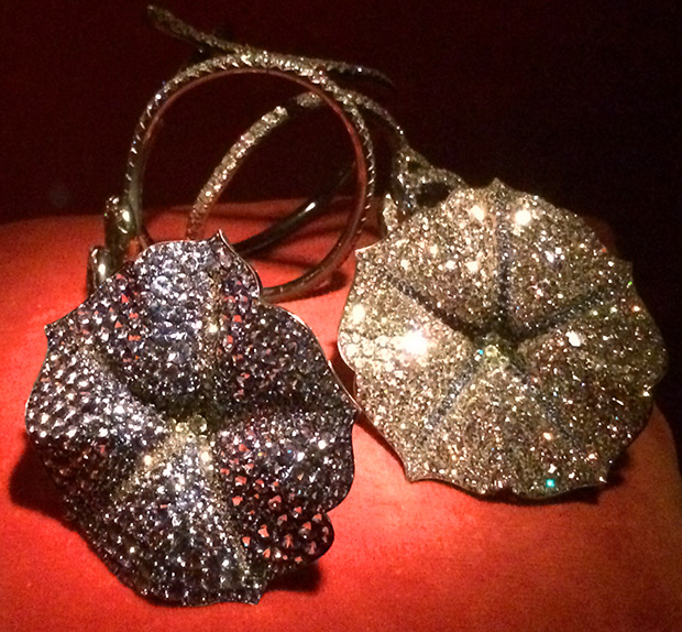 Morning Glory Bracelets by JAR, diamond, sapphire, garnet, platinum, silver, gold, 2013.