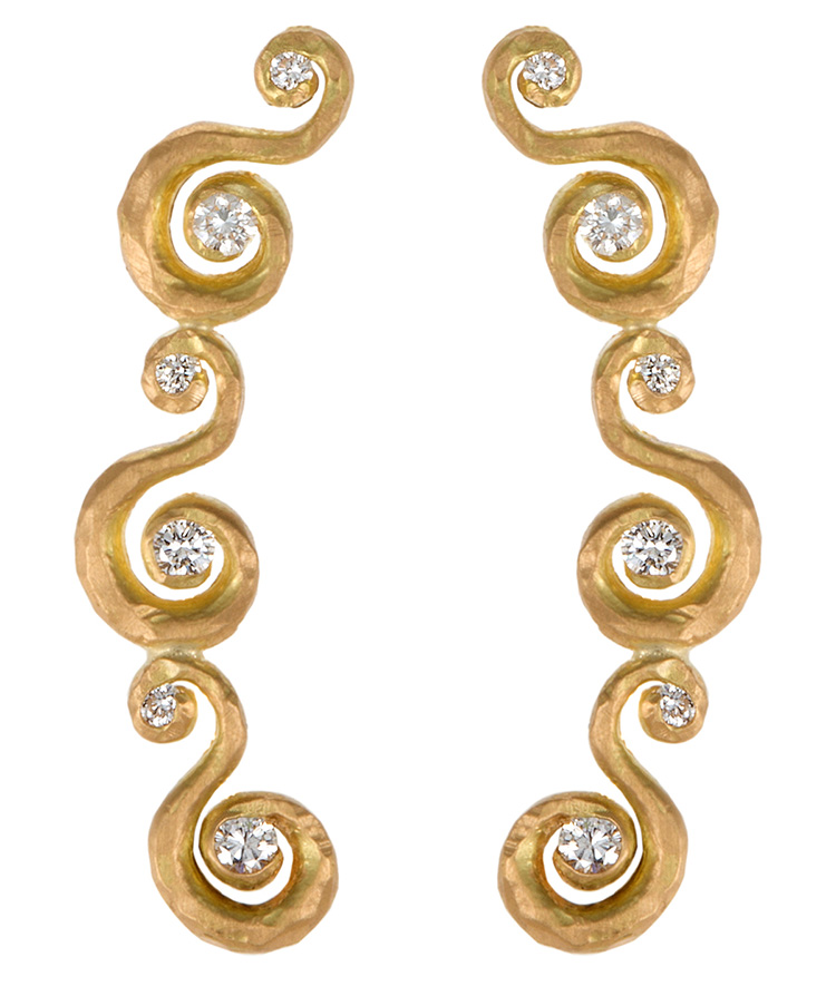 Arabesque Ear Climbers by Pamela Forman