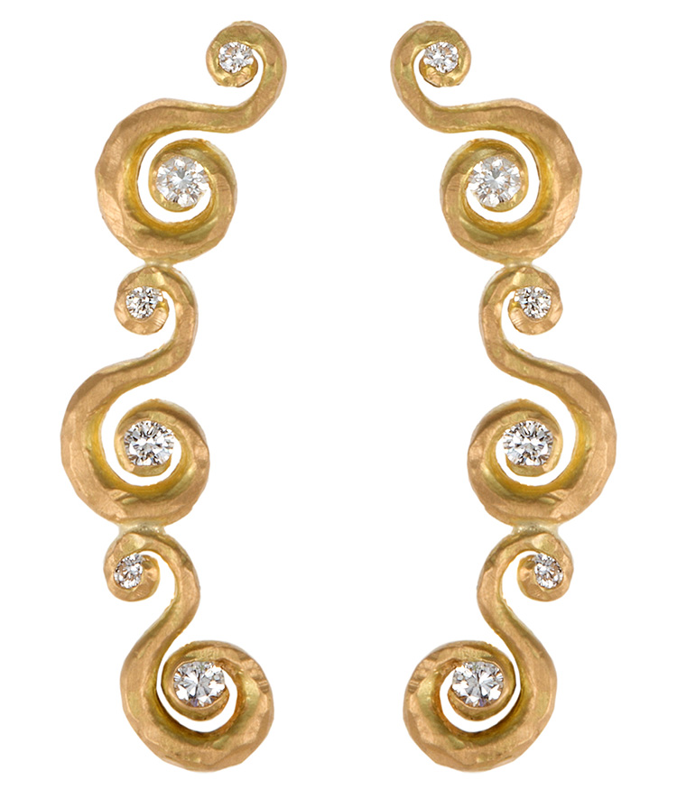 Arabesque Ear Climbers by Pamela Forman