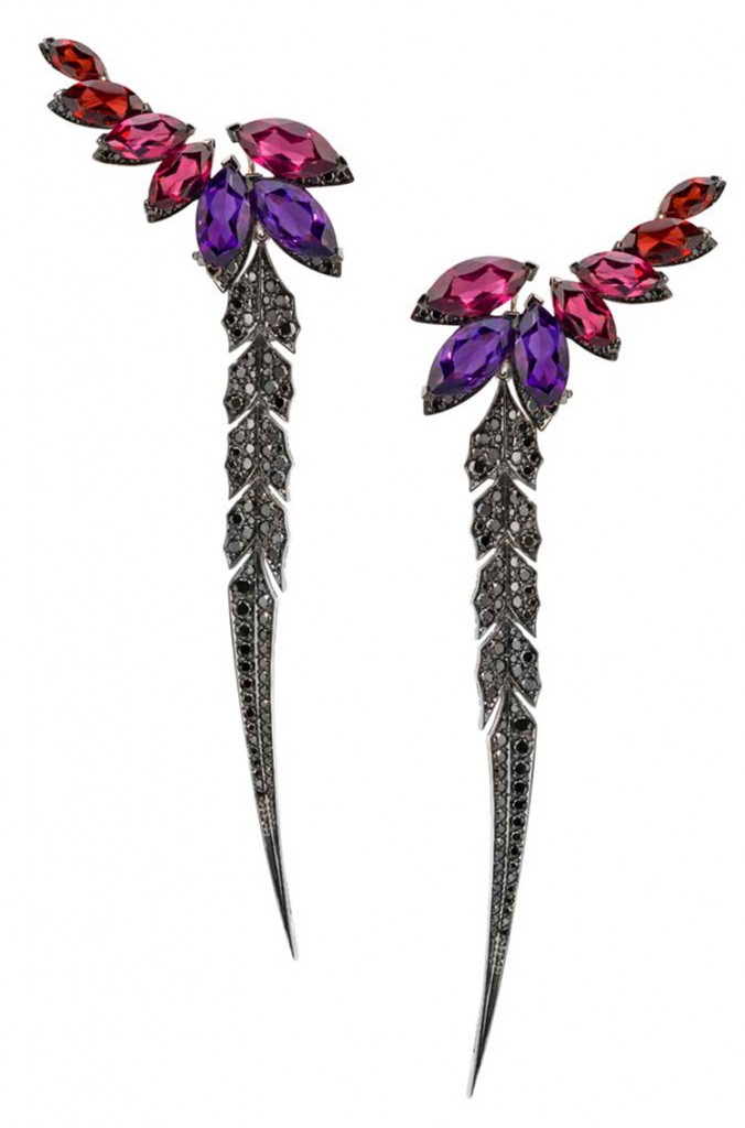 Magnipheasant Earrings by Stephen Webster