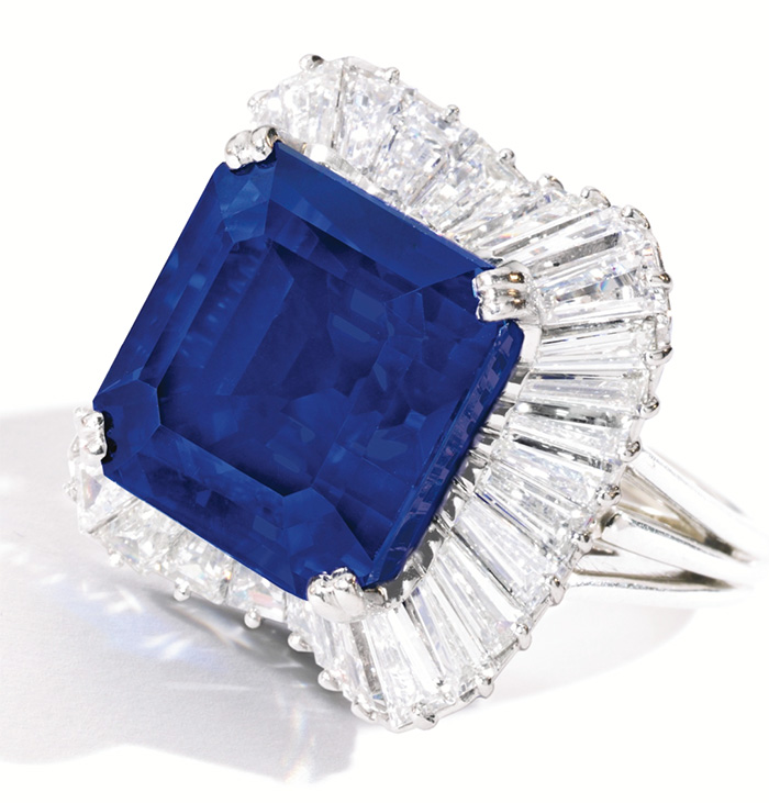 This 28.18-carat Kashmir sapphire was once the most expensive sapphire, selling for $5 million in April 2014, or $180,731 per carat.