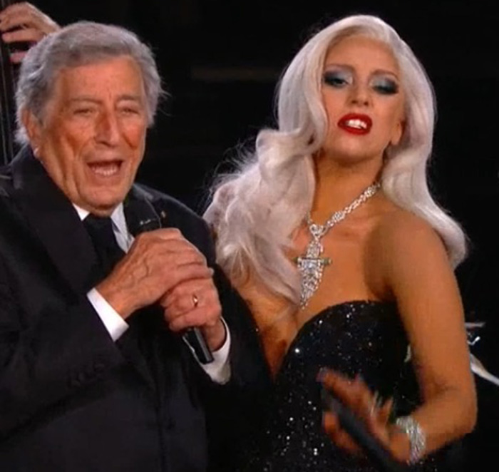 Lady Gaga performs at the 2015 Grammy Awards
