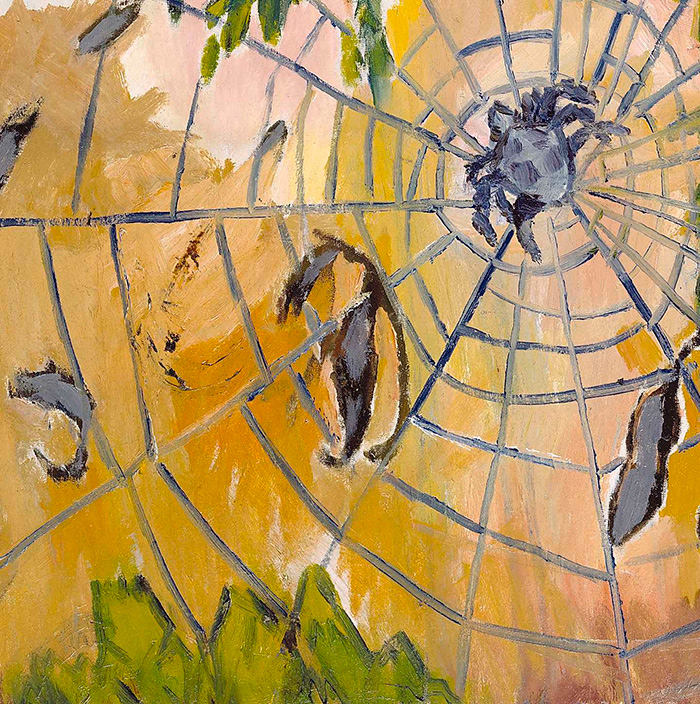 Detail of Mikhail Larionov's The Spider's Web