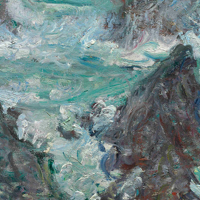 Detail of Tempete sur la Cote de Belle-Ile, courtesy of Wildenstein & Co