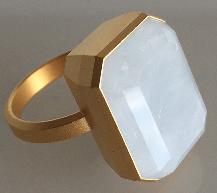 Rainbow moonstone Ringly