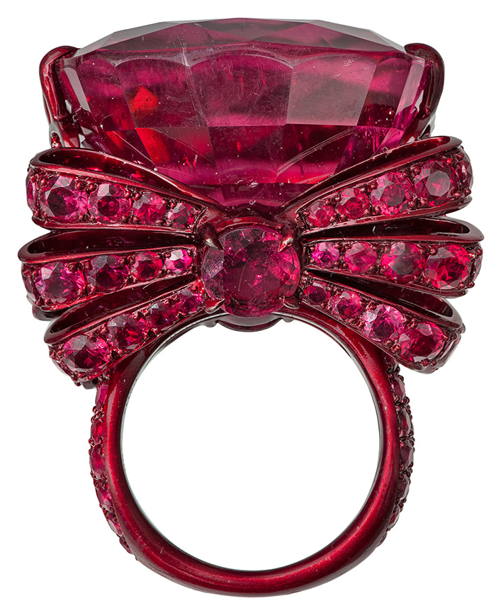 Rubellite ring from the Scarlet Empress Collection by Lydia Courteille