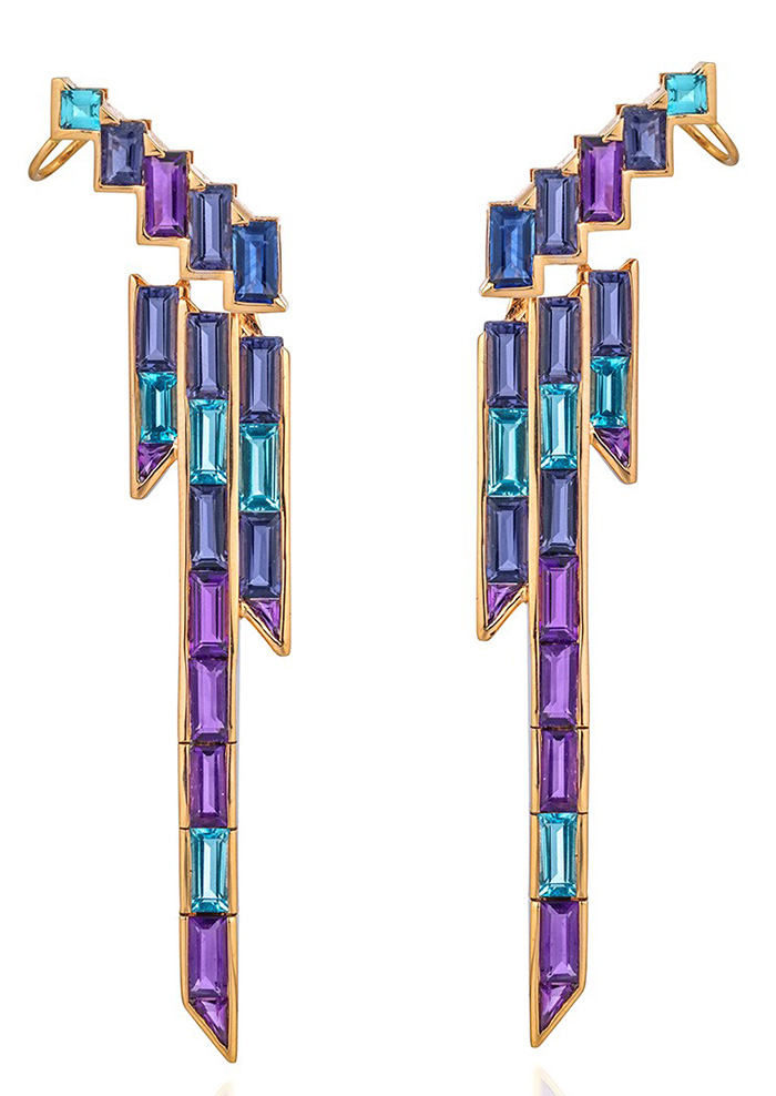 Tomasz Donocik Electric Night Earrings