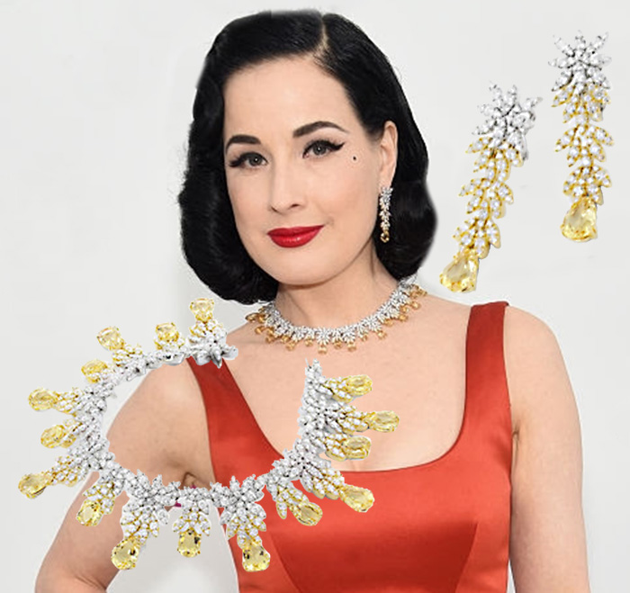 Dita Von Teese in Pasquale Bruni