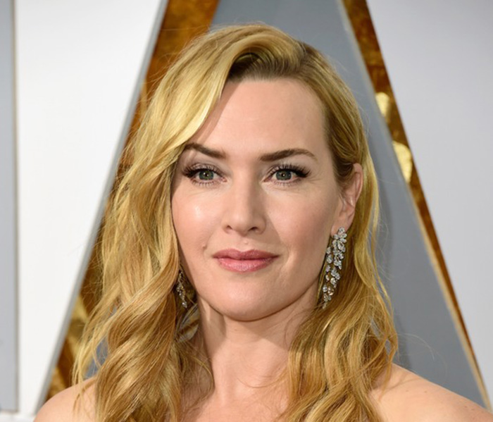Kate Winslet wears Nirav Modi earrings to the 2016 Oscars