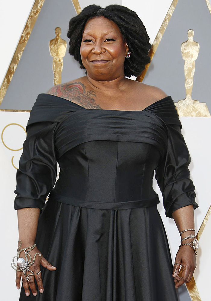 Whoopi wears jewelry by Sevan Bicakci