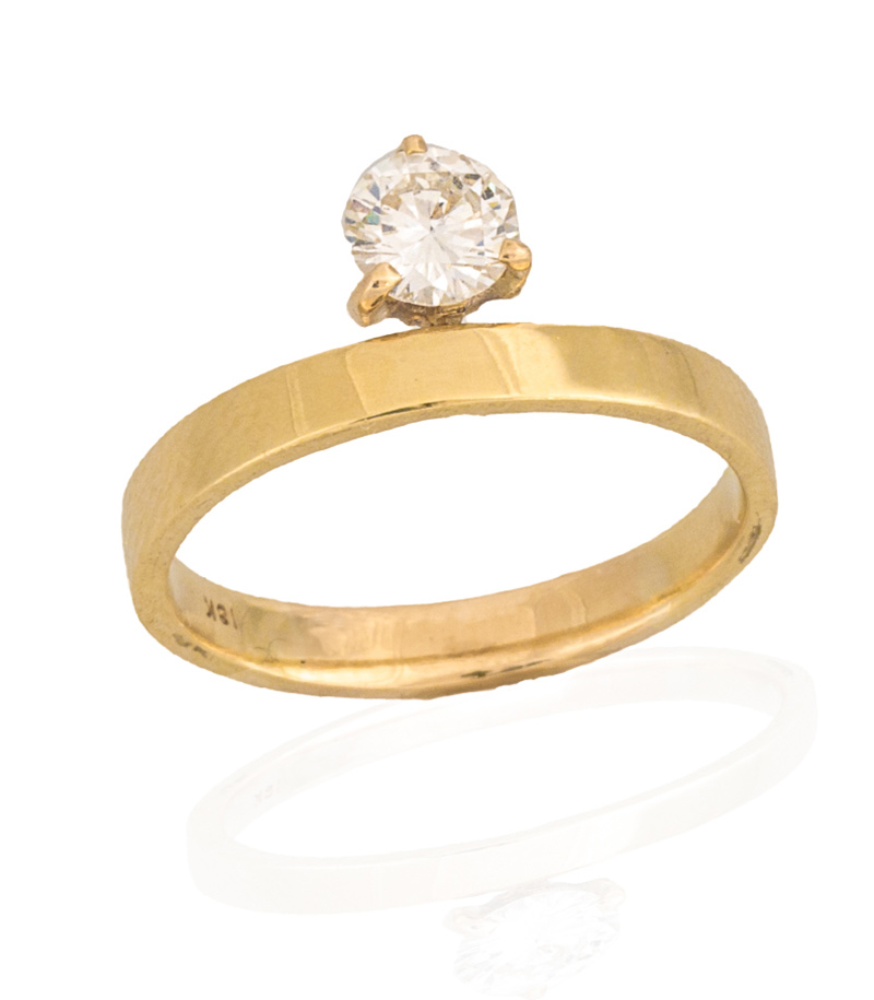 New minimalist engagement ring by Ana Khouri