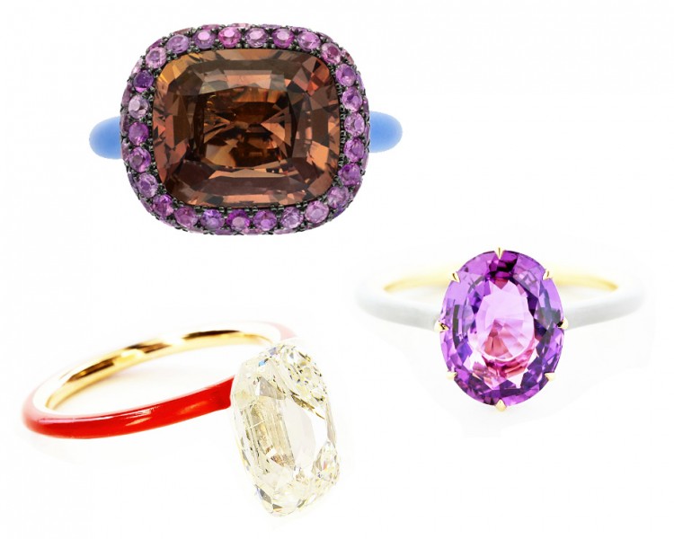 Rings by James de Givenchy for Taffin