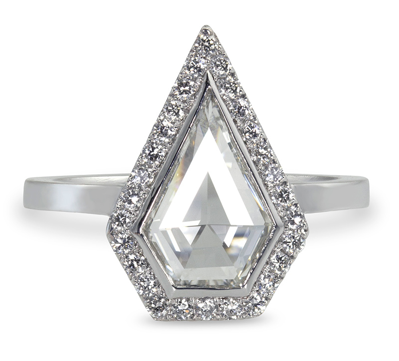 Hexagon diamond ring by Julez Bryant