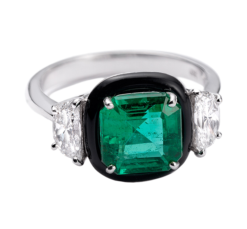 Emerald ring by Nikos Koulis