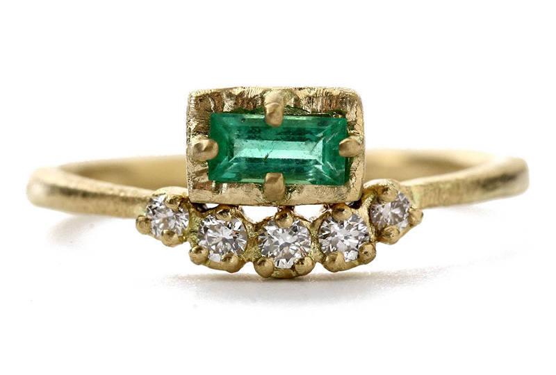 Emerald Muguet Ring by Yasuko Azuma