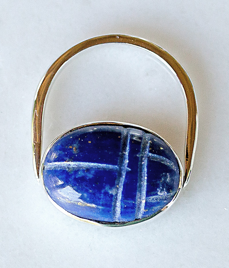 Lapis Scarab Ring by RVVL