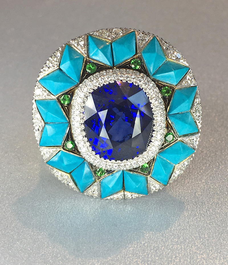 Royal Blue Ring by Ricardo Basta 