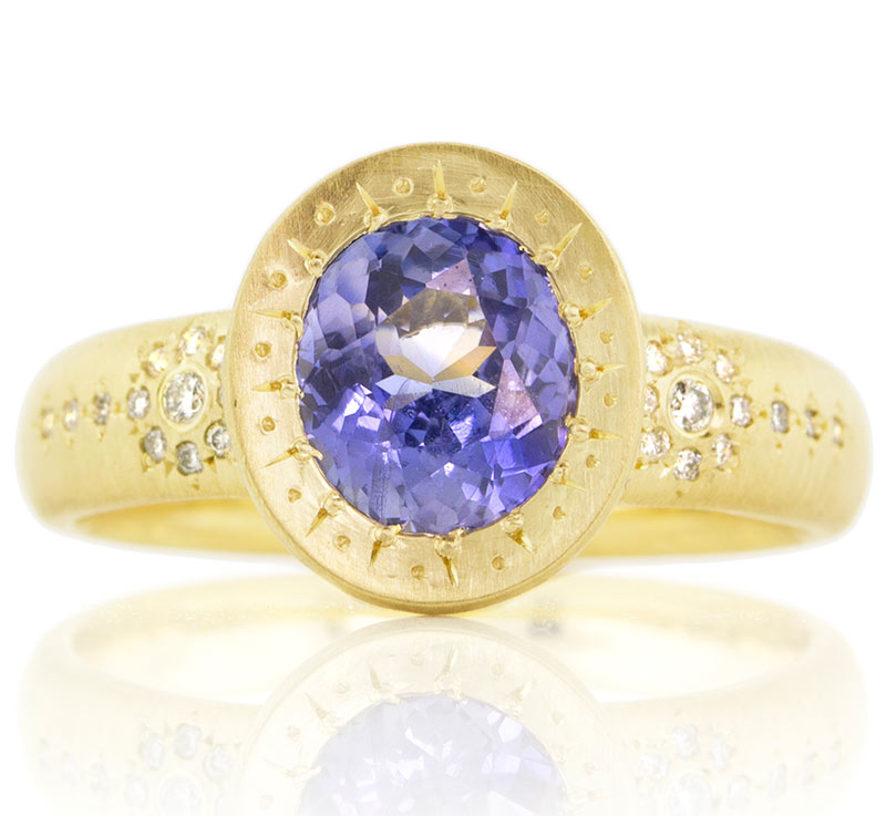 Sapphire ring by Adel Chefredi