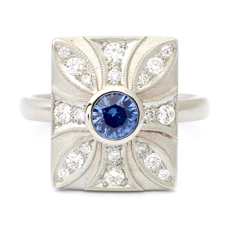 Vintage engagement ring by Anne Sportun