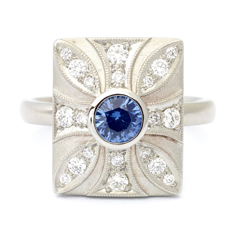 Vintage engagement ring by Anne Sportun