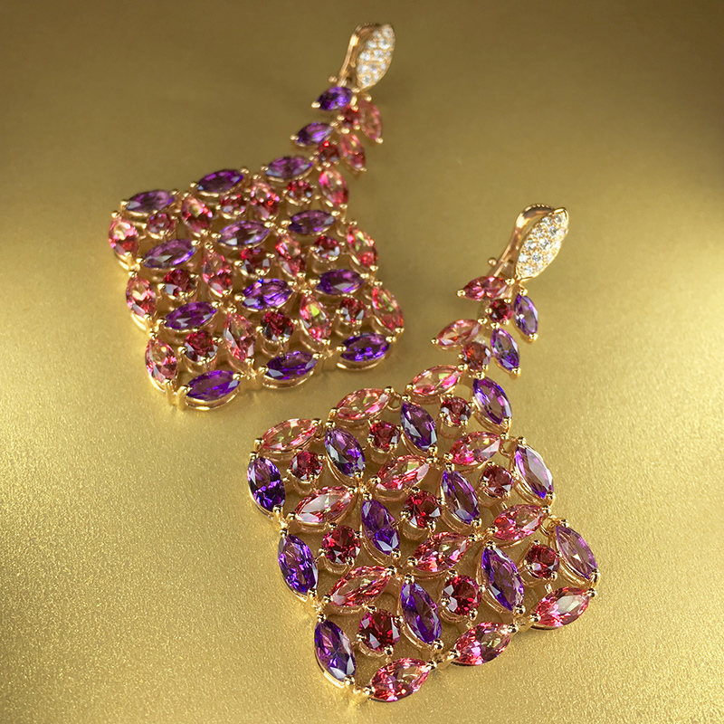 Kaleidoscope Earrings by Oro Trend