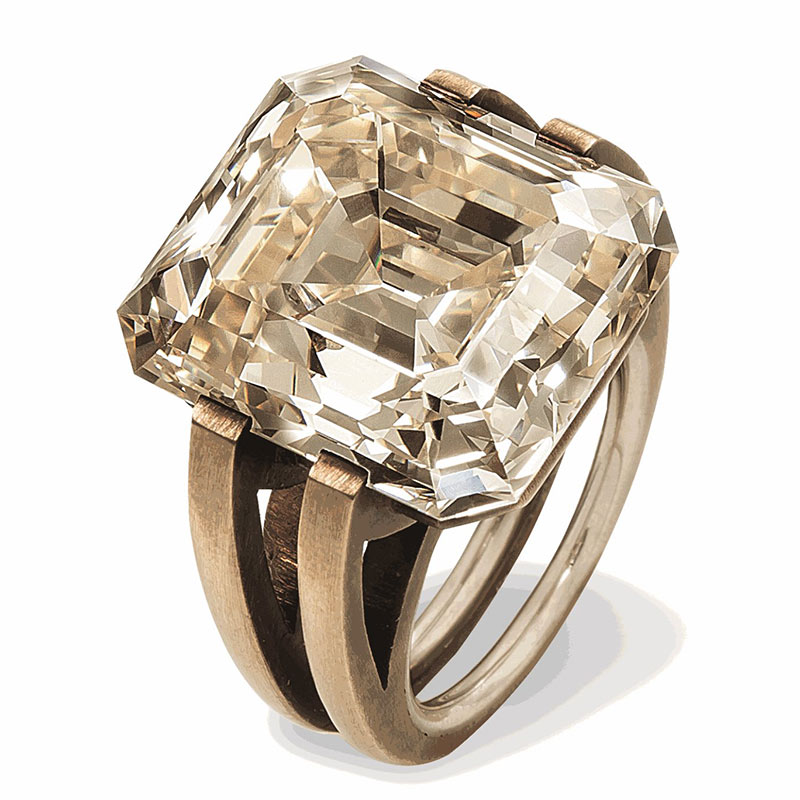 Hemmerle Diamond and Bronze Ring