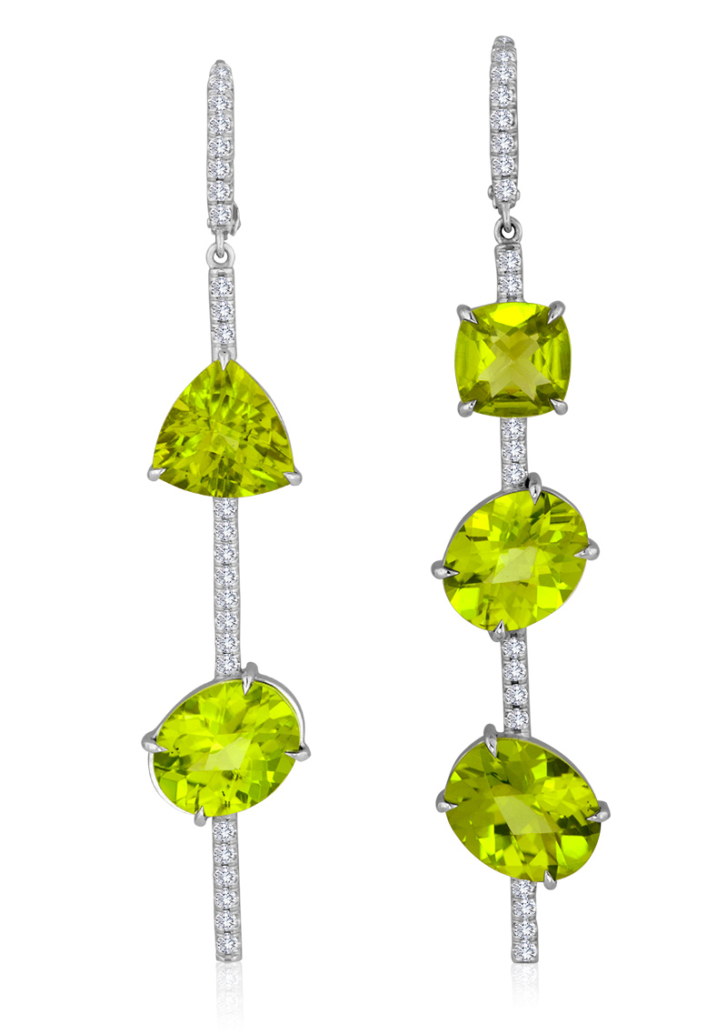 Peridot earrings by Lisa Nik