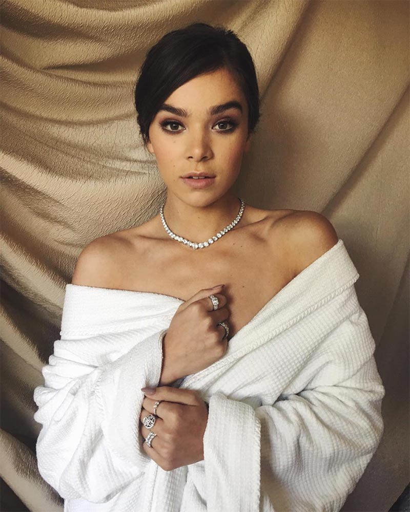 Hailee Steinfeld wears Forevermore (and not much else)