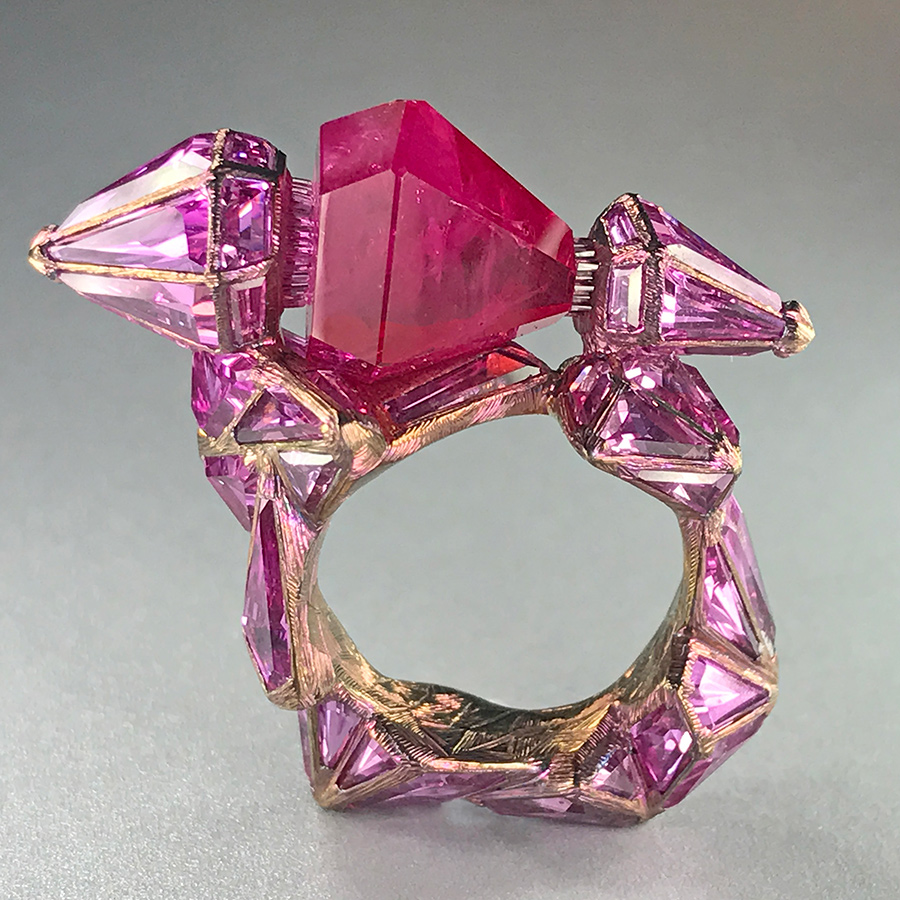 Ruby Castle Ring by Wallace Chan, photo by @kremkow