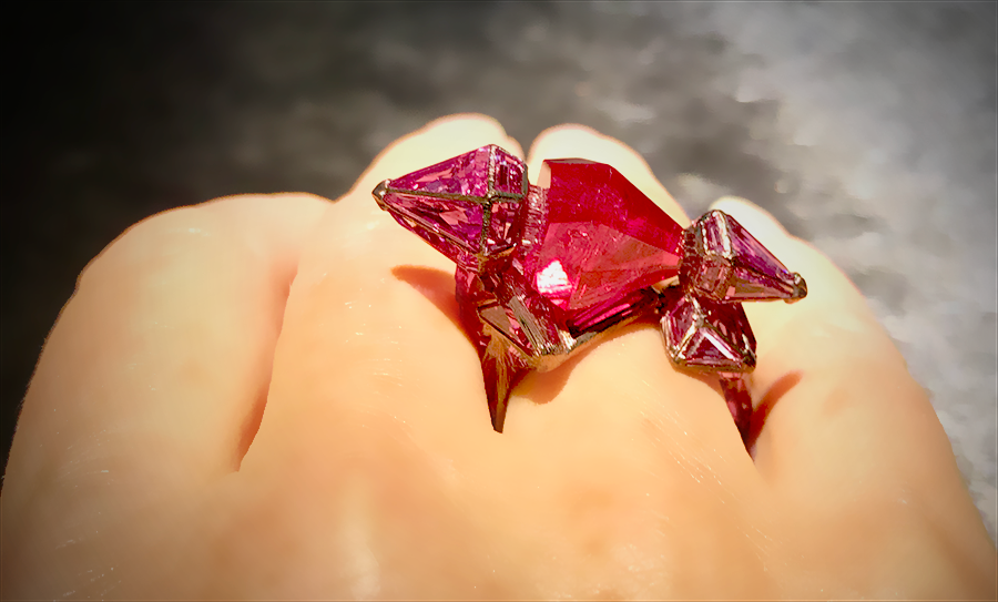 Ruby Castle Ring by Wallace Chan