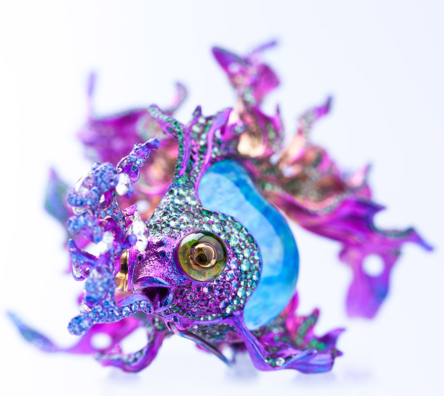 Sea of Joy Brooch by Wallace Chan