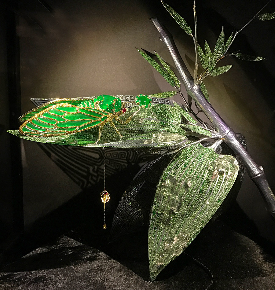 Wallace Chan cicada sculpture