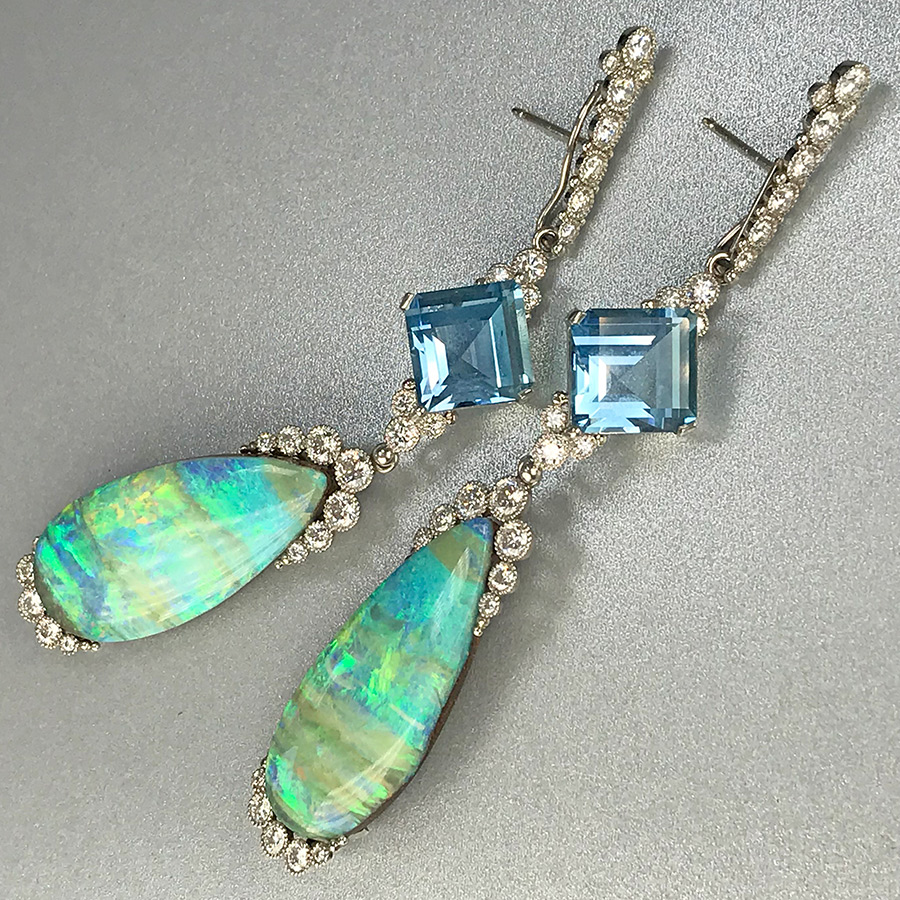 Opal Earrings by Featherstone Design