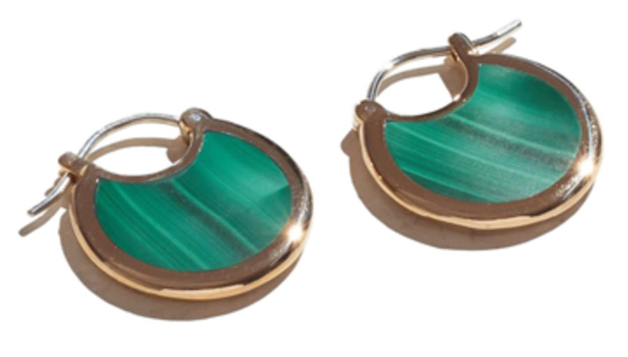 Pamela Love Malachite Hoops