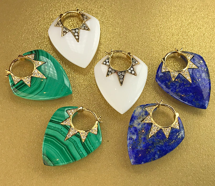 Sorellina Guitar Pick Earrings, photo by @kremkow