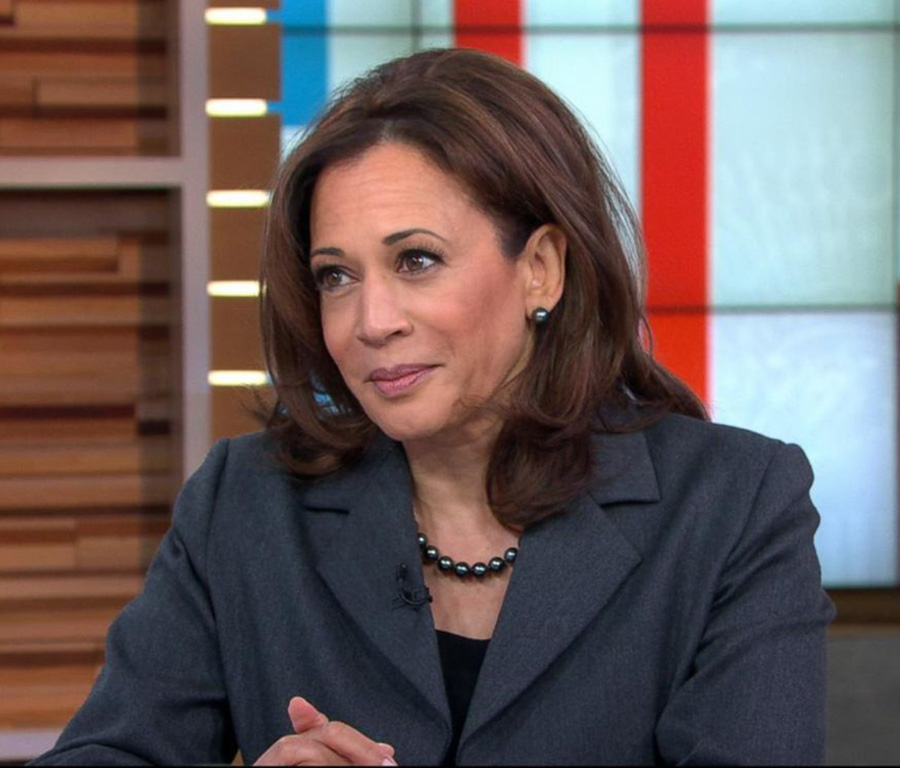 Kamala Harris wears Tahitian pearls on Good Morning America